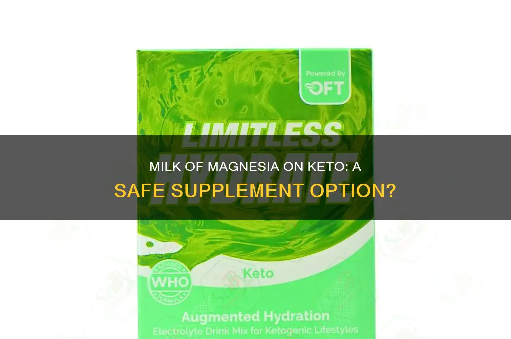 can milk of magnesia be used as supplement on keto