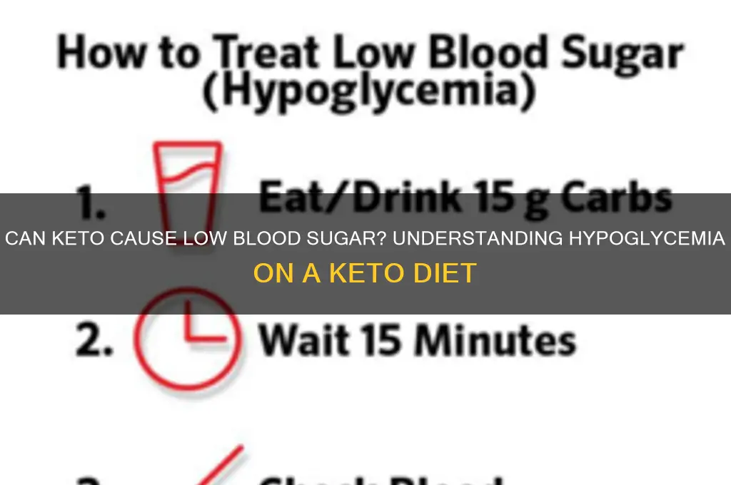 can my surgar drop on a keto diet