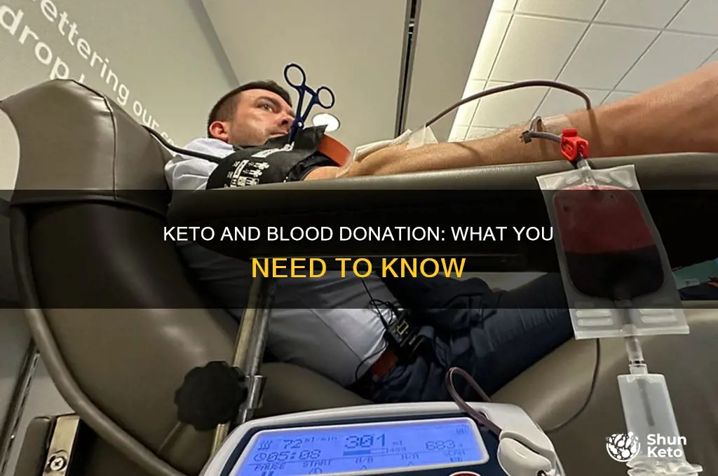 can people on keto donate blood