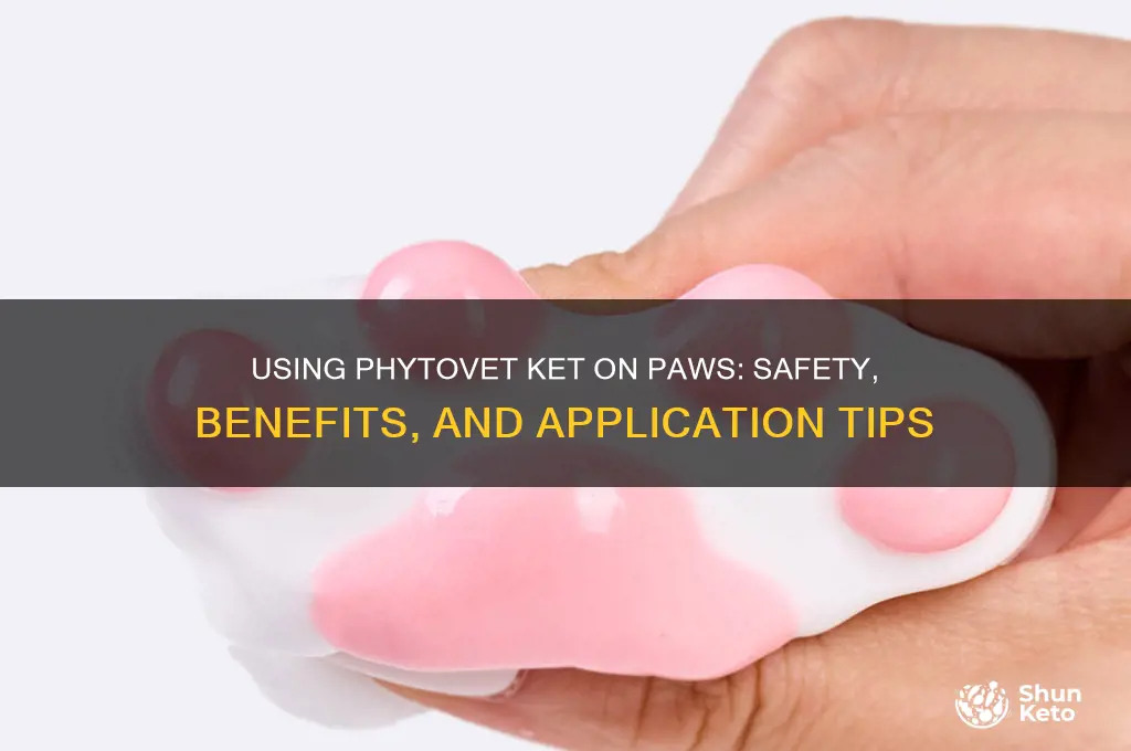 can phytovet ket be used on paws