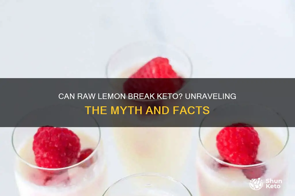can raw lemon brake keto