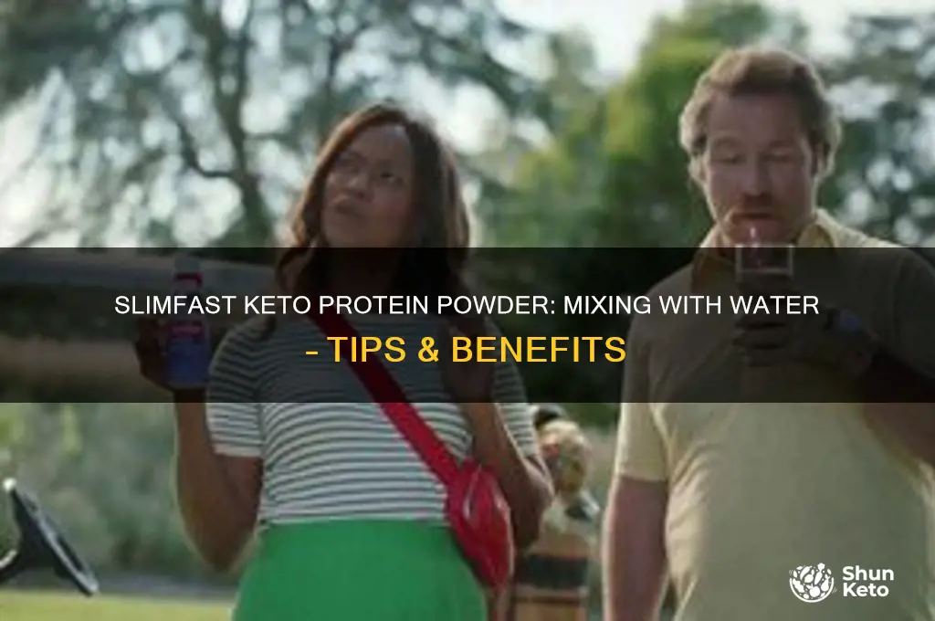 can slimfast keto protein powder be mixed with water