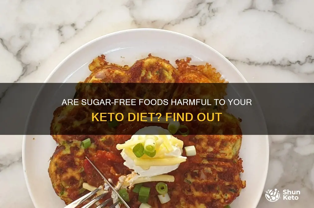 can sugar free fee foods bad for keto