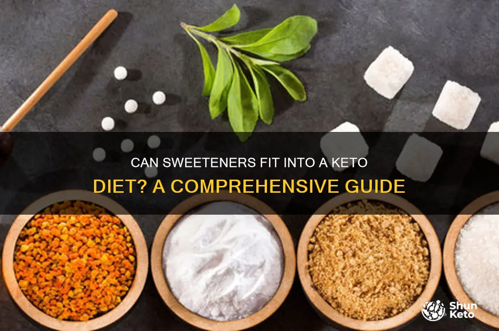 can sweetners be used on the keto diet