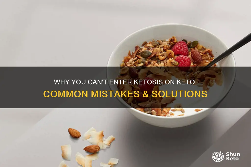 can t get into ketosis on keto diet