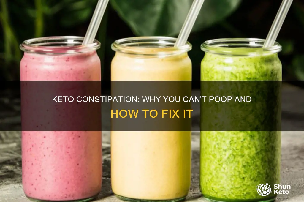 can t poop keto