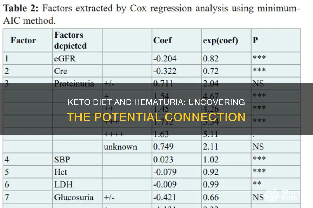 can the keto diet cause hematuria