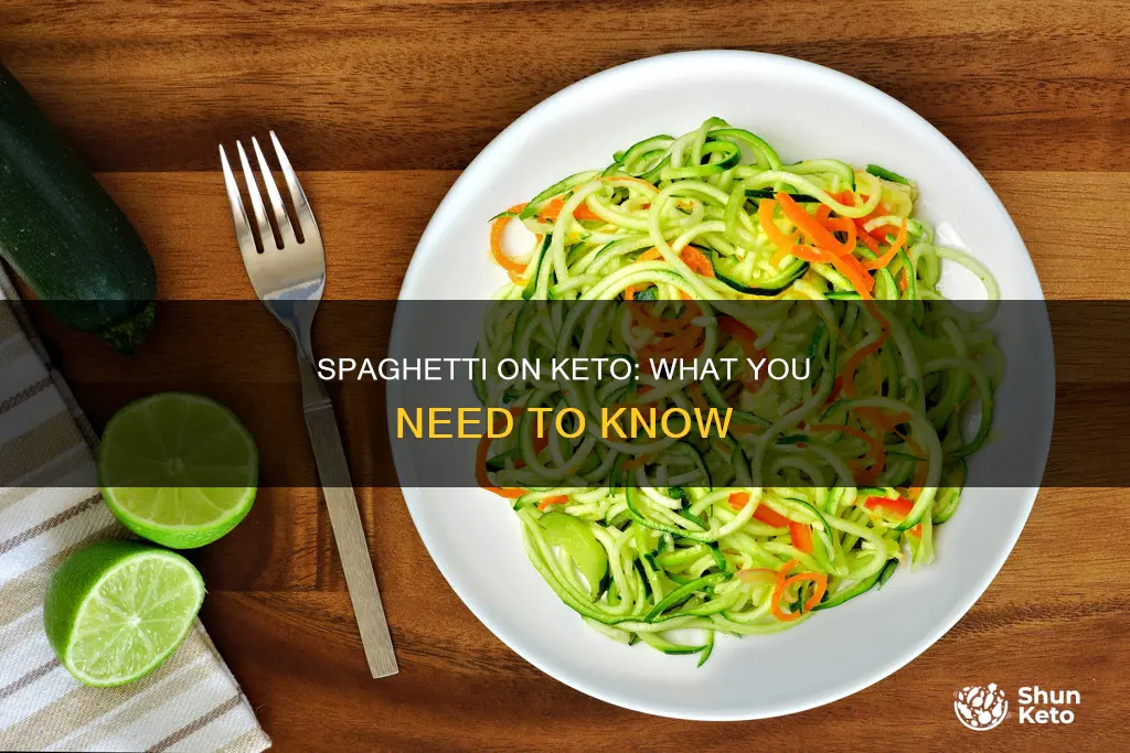 can u eat spaghetti on keto