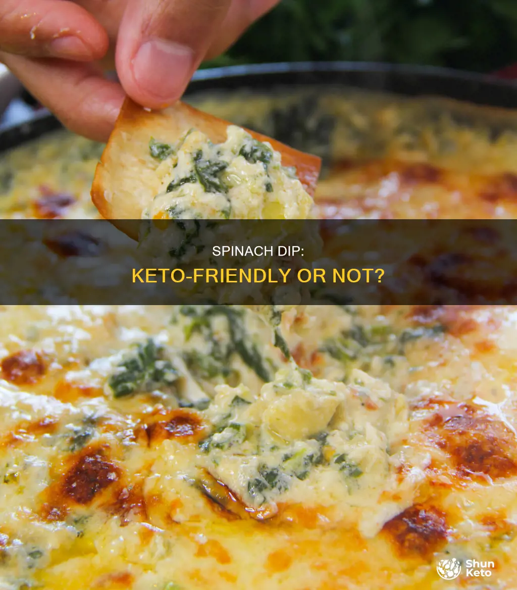 can u eat spinach dip on keto