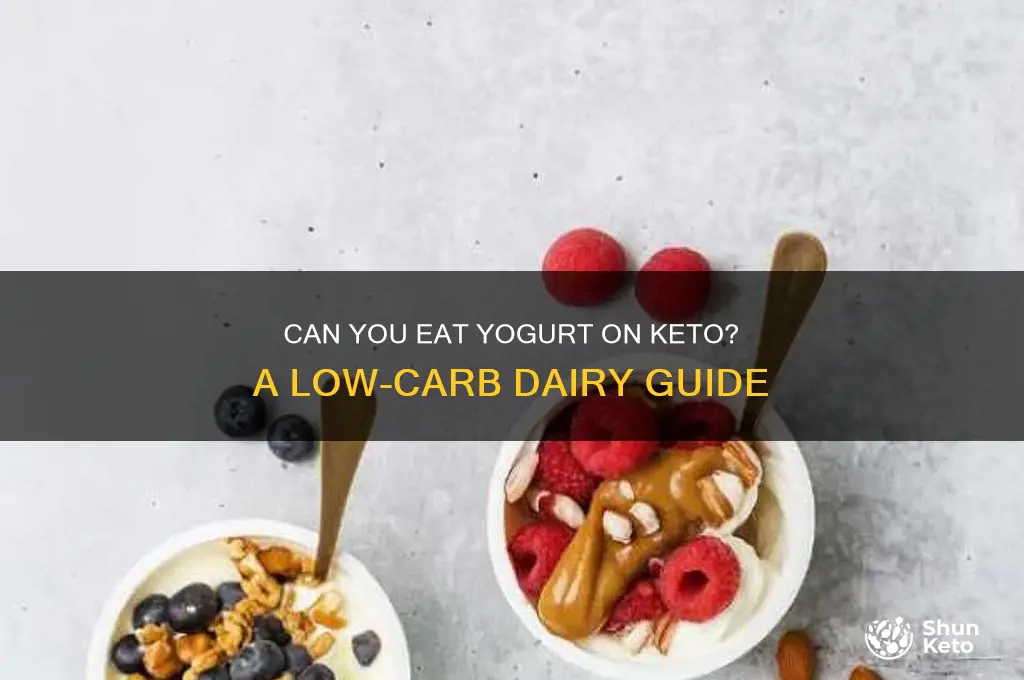 can u eta yogurt on keto