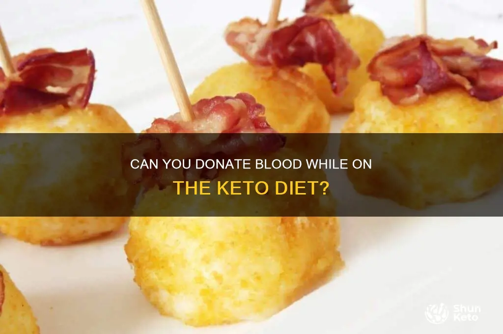 can u give blood on keto