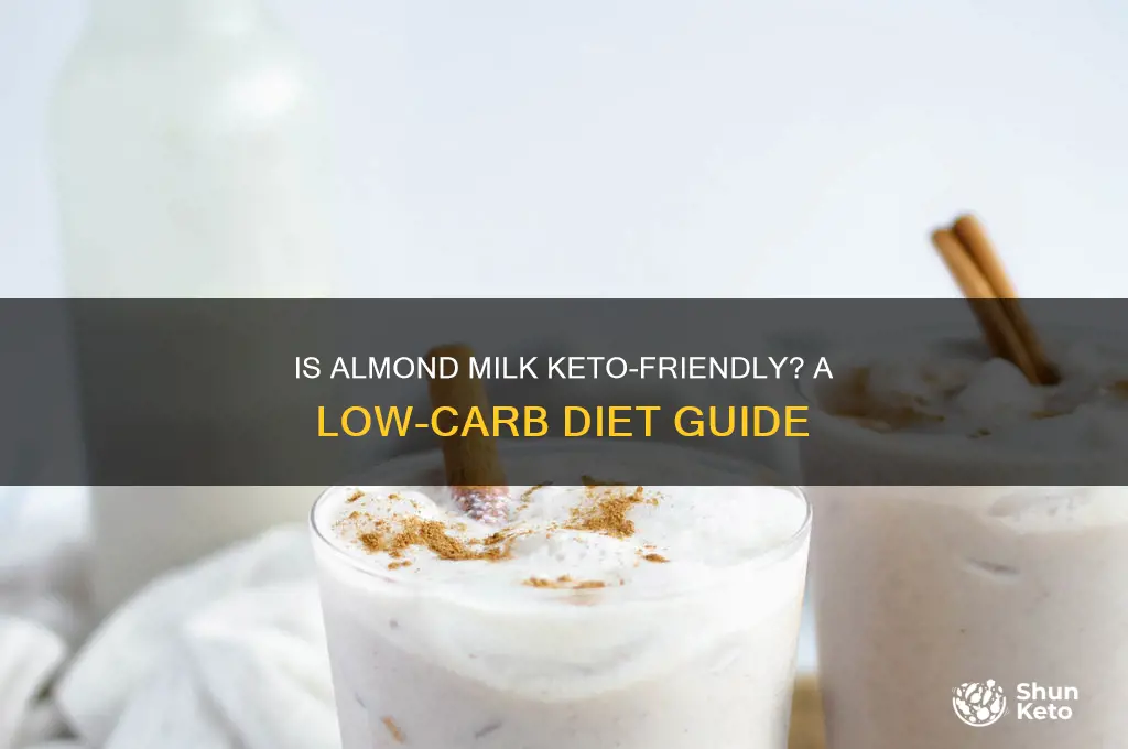 can u have almond milk on keto