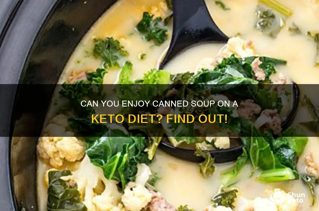 can u have can soup on keto diet