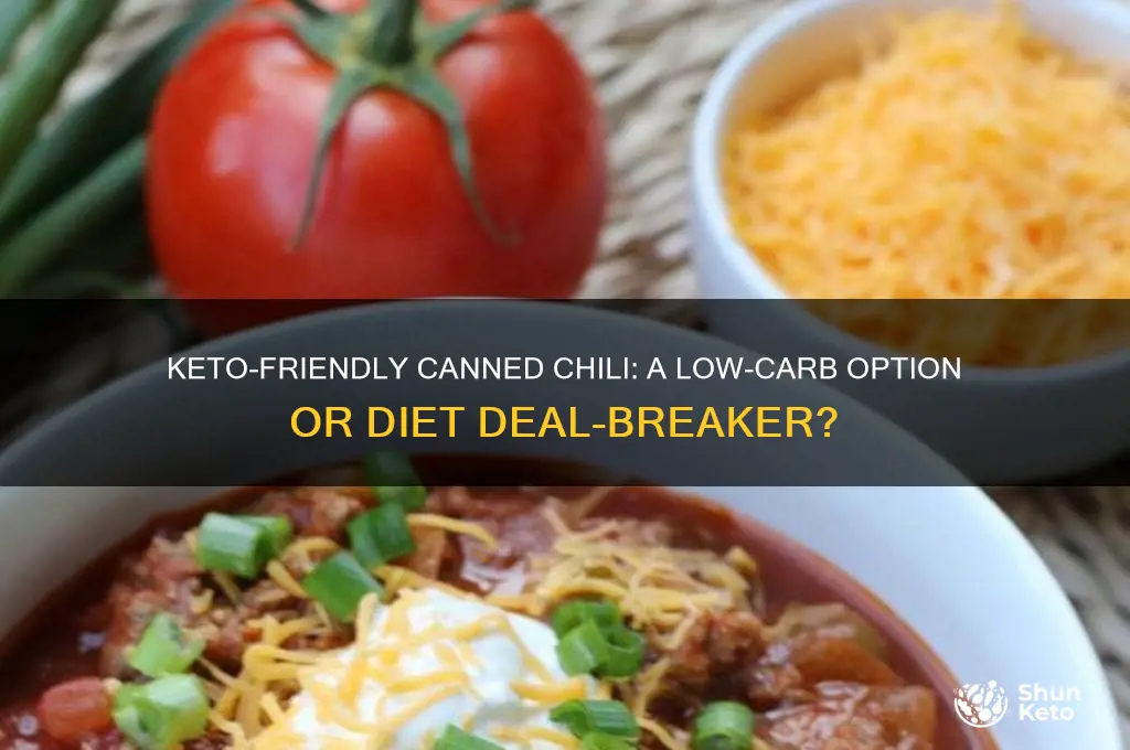 can u have canned chili on keto