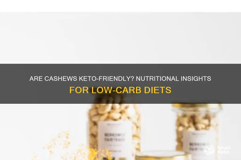 can u have cashews on keto