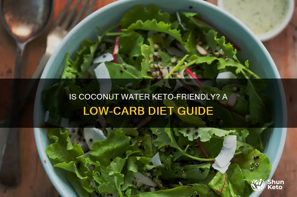 can u have coconut water on keto