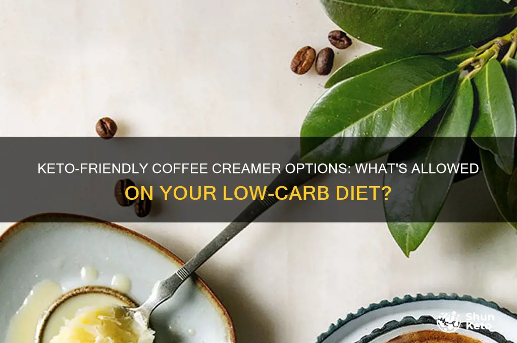 can u have coffee creamer on keto