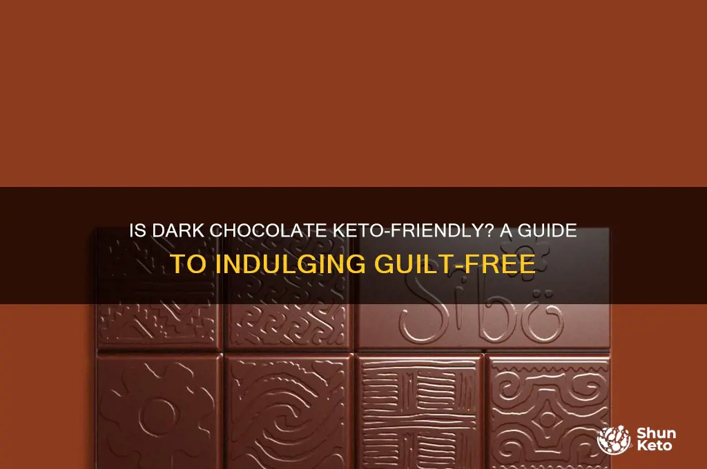 can u have dark chocolate on keto
