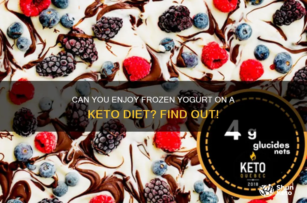 can u have frozen yogurt on keto