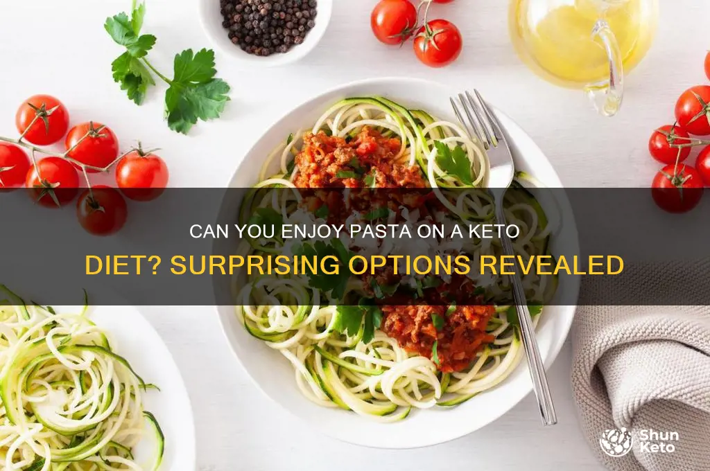 can u have pasta on keto diet