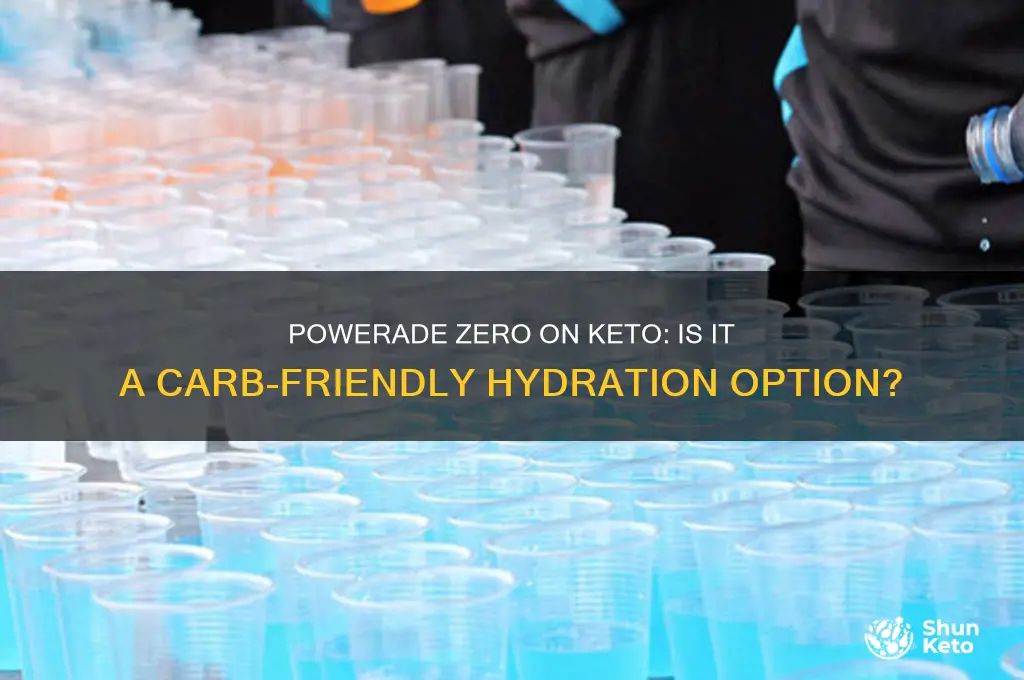 can u have powerade zero on keto
