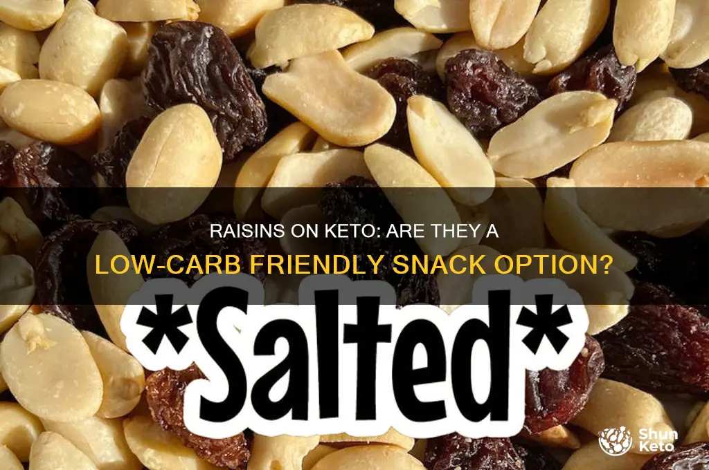 can u have raisins on keto diet