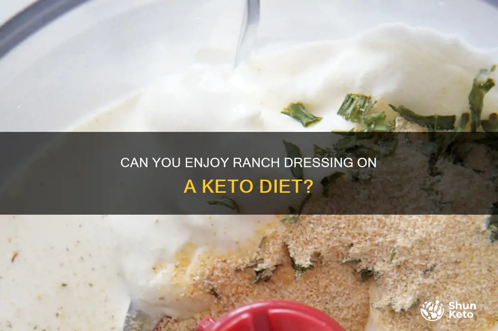 can u have ranch on keto