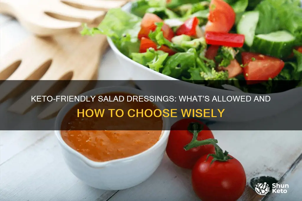 can u have salad dressing on keto diet