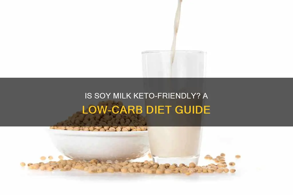 can u have soy milk on keto