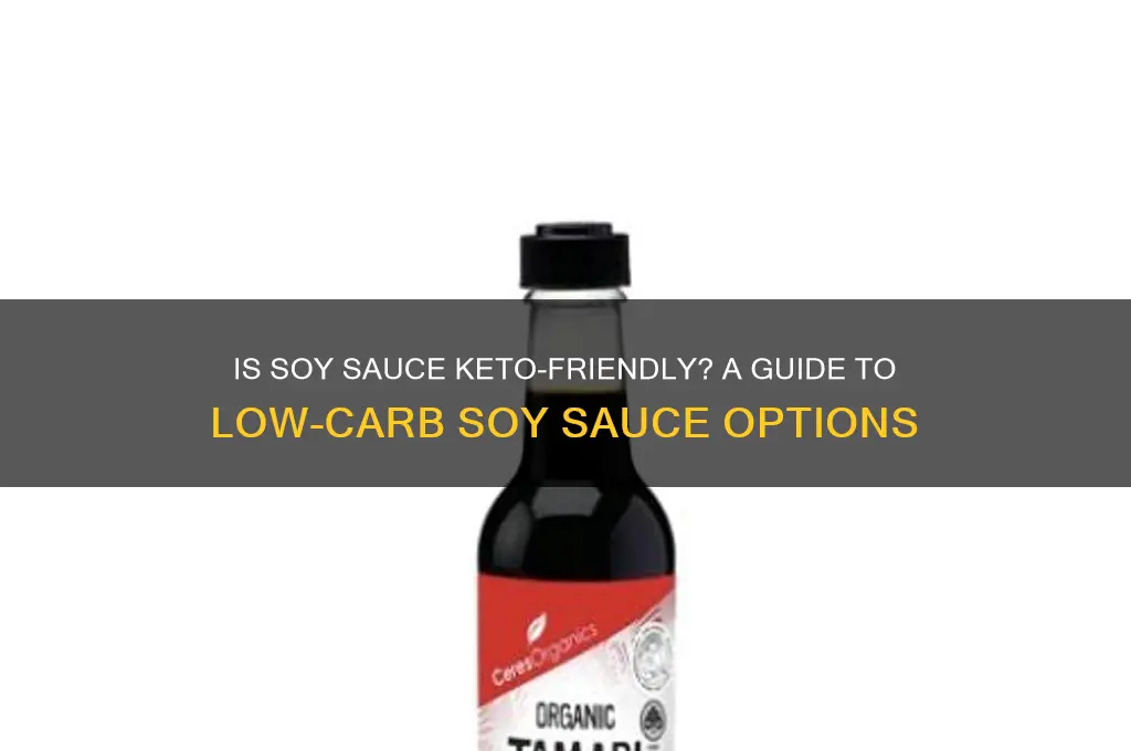 can u have soy sauce on keto diet