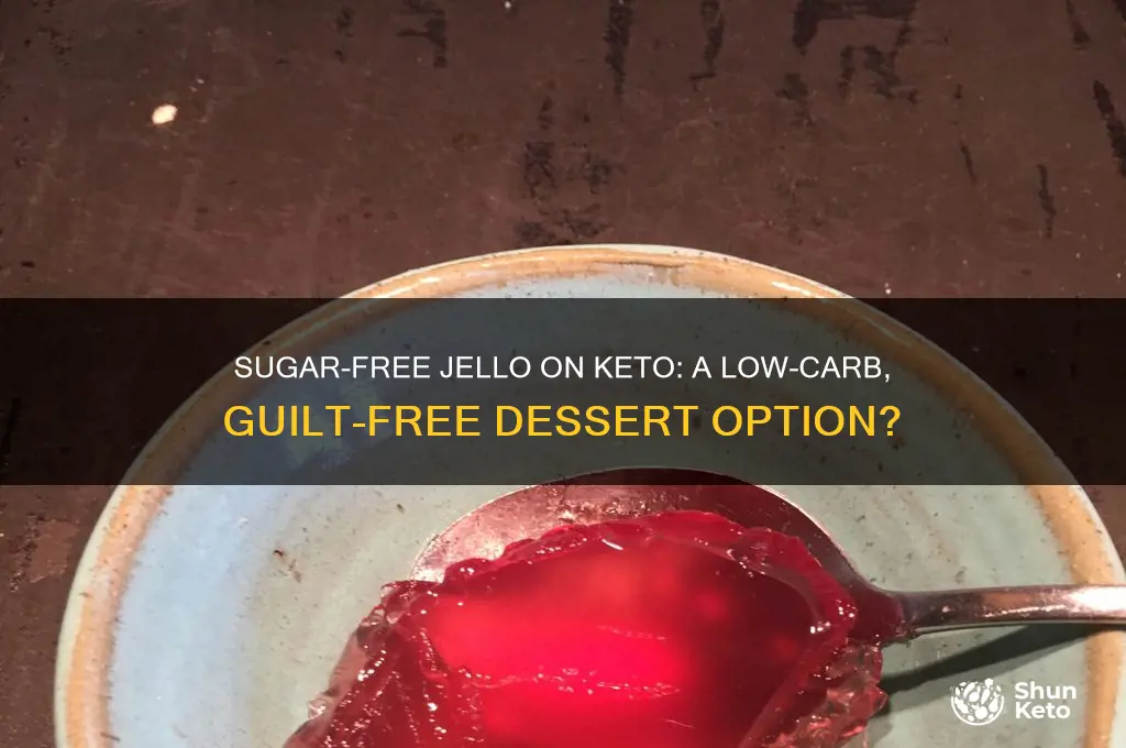 can u have sugar free jello on keto