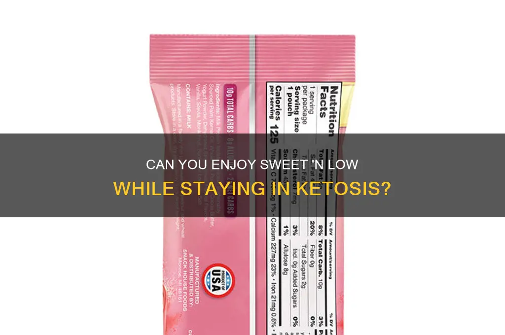 can u have sweet n low on keto