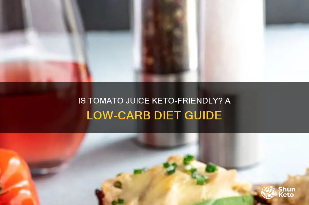 can u have tomato juice on keto diet