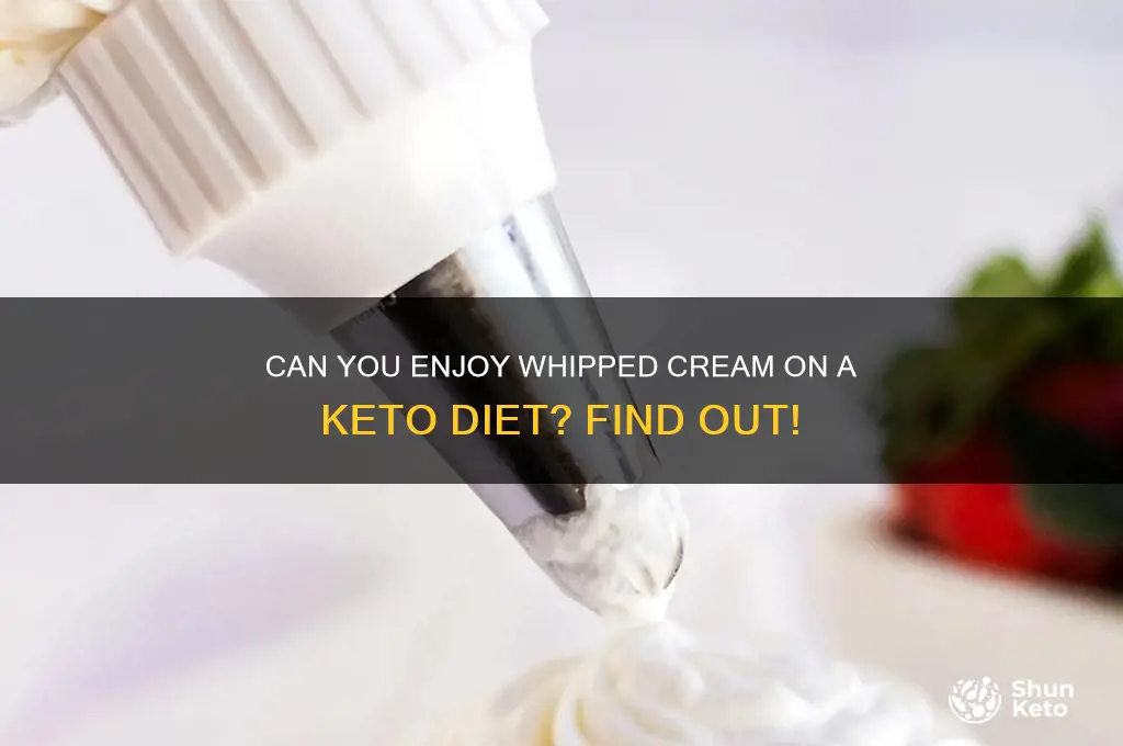 can u have whip cream on keto