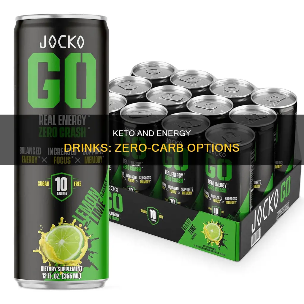 can u have0 carb energy drinks on keto