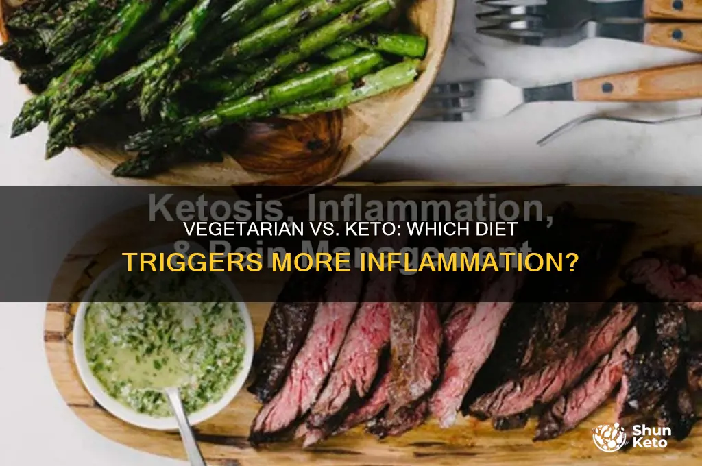can vegetarian diet cause inflammation more than keto diet