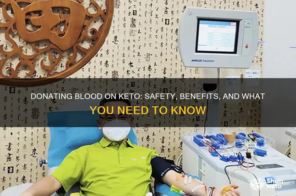 can we donate blood on keto diet