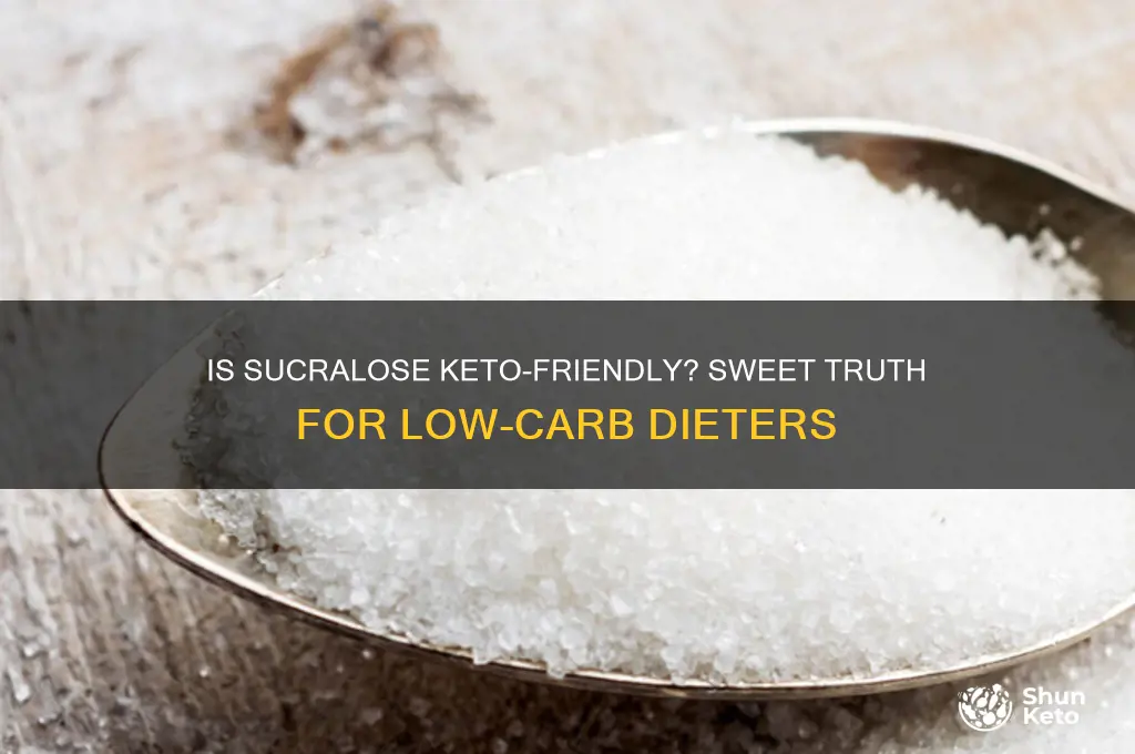can we have sucralose the keto diet