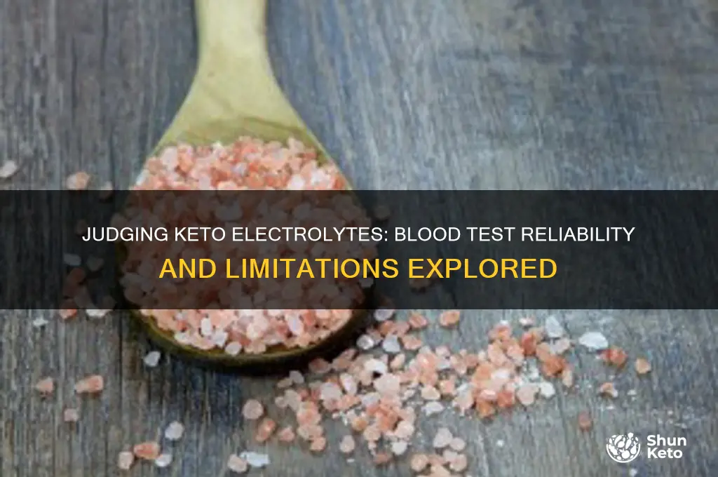 can we judge keto electrolytes by blood test results