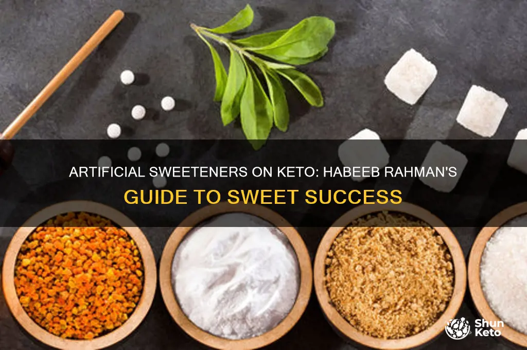 can we use artificial sweeteners on keto diet habeeb rahman