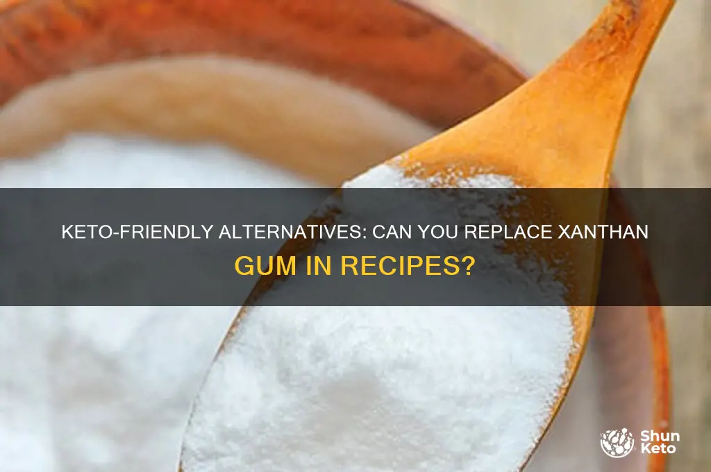 can xanthan gum be substituted in a keto diet