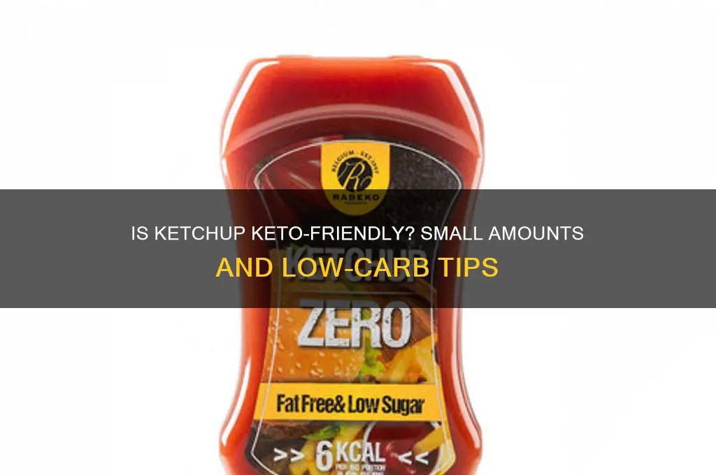 can you a small amount of ketsup on keto