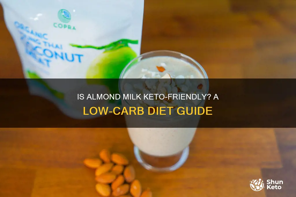 can you almond milk on keto diet