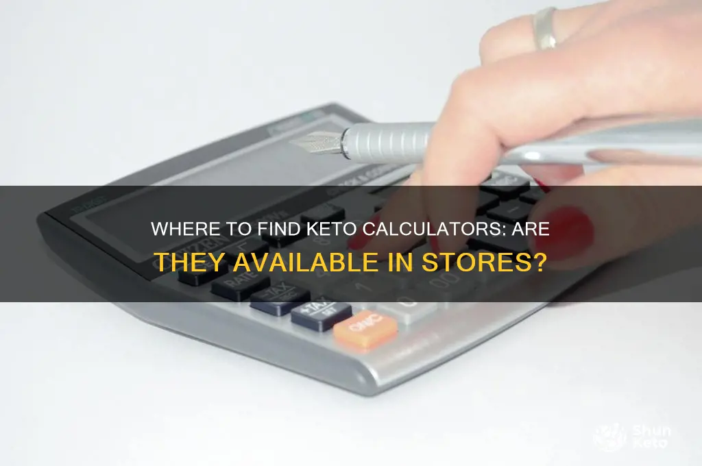 can you buy keto calculator in stores
