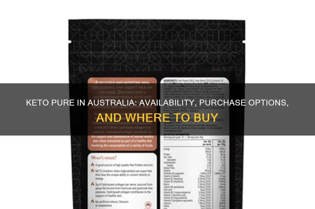 can you buy keto pure in australia