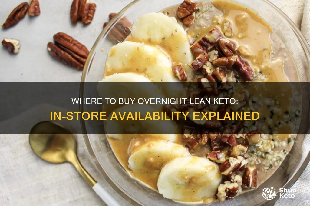 can you buy overnight lean keto in stores