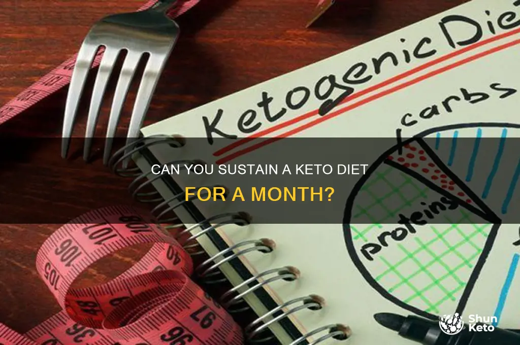 can you do keto for a month