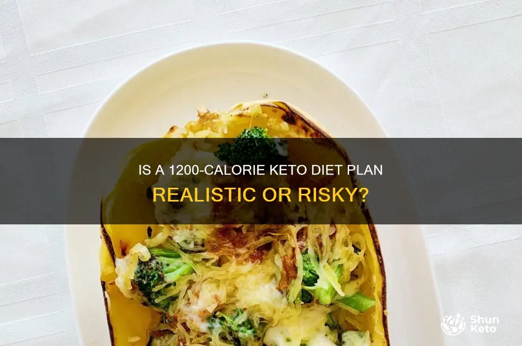 can you do keto on 1200 calories
