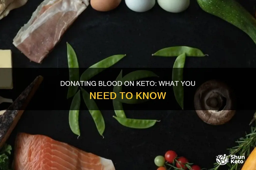 can you donate blood on keto