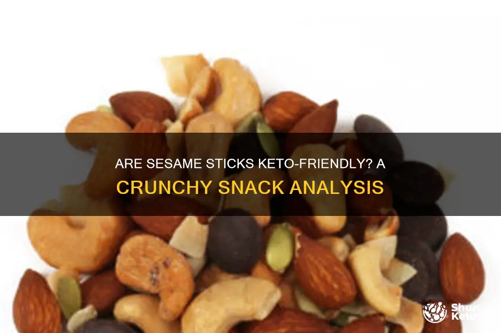 can you east sesame sticks on the keto diet